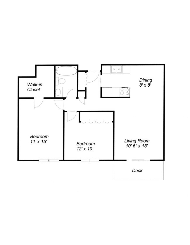 2BR Floor Plan2 - Rothenburg Apartments