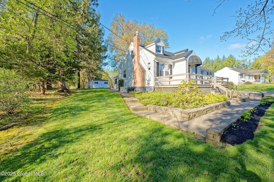 Side yard - 2550 Troy Schenectady Rd