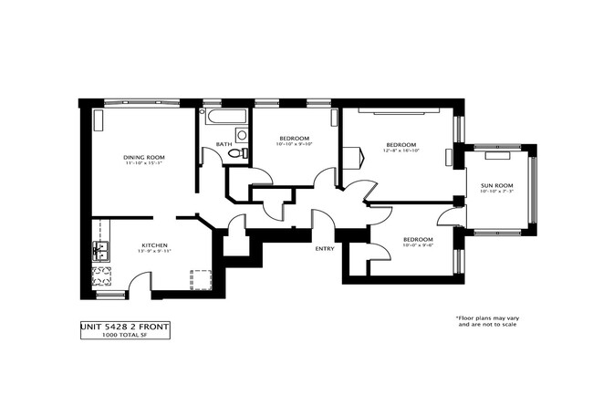 Floorplan - 5416 S. Woodlawn Avenue