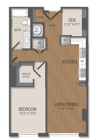 Floorplan - The Acadia at Metropolitan Park