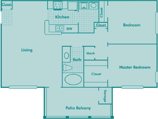 2BR/1BA - Palms Of Cortez