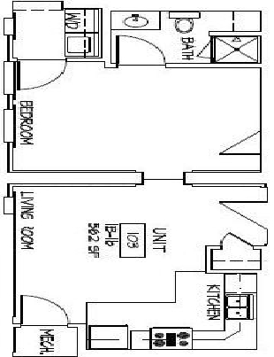 1BR/1BA - San Regis Apartments