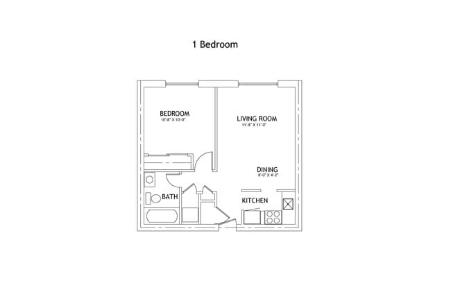 Floorplan - Sunset Apartments