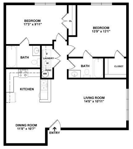 Floorplan - The Waverly