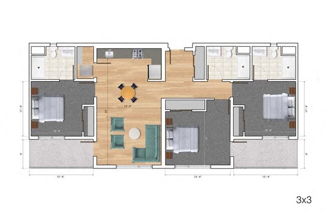 Floorplan - Block C Apartments