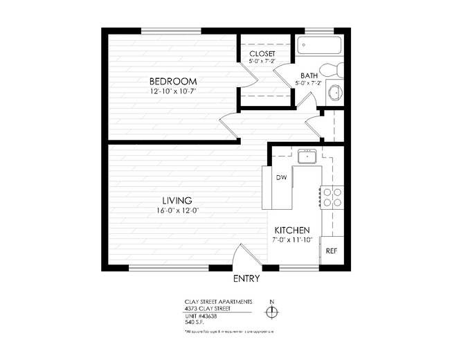 Floorplan - Clay Street Apartments