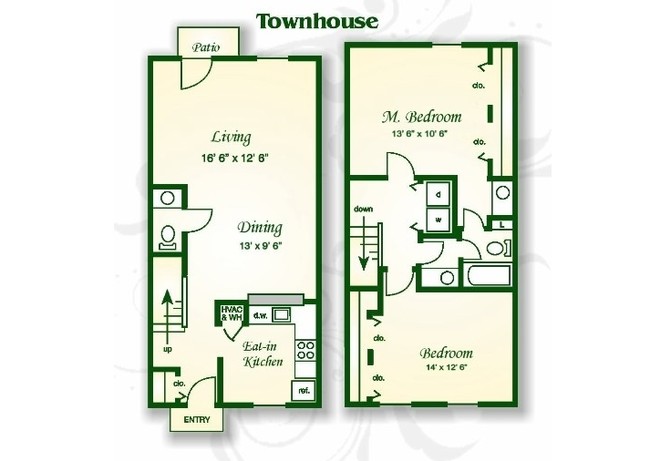 Floorplan - Beachwood Park Apartments and Townhomes