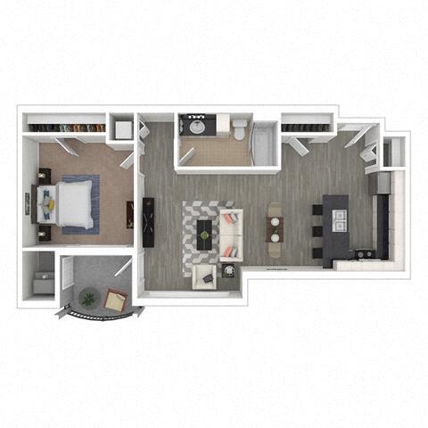 Floorplan - Studio One Apartments