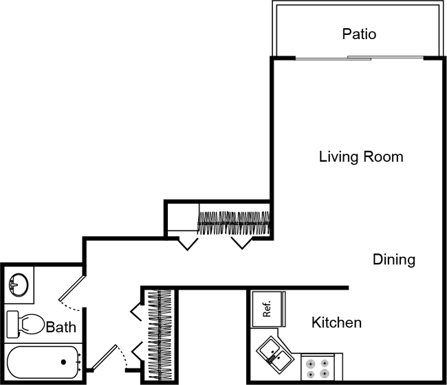 Floorplan - Avenue Two Apartments