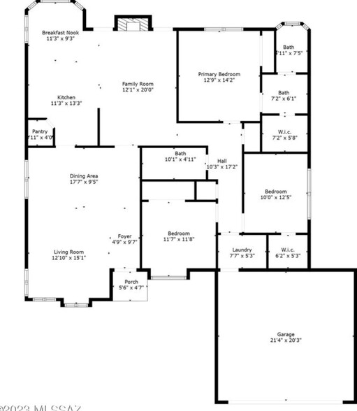 Floor plan - 6910 W Chervil Pl