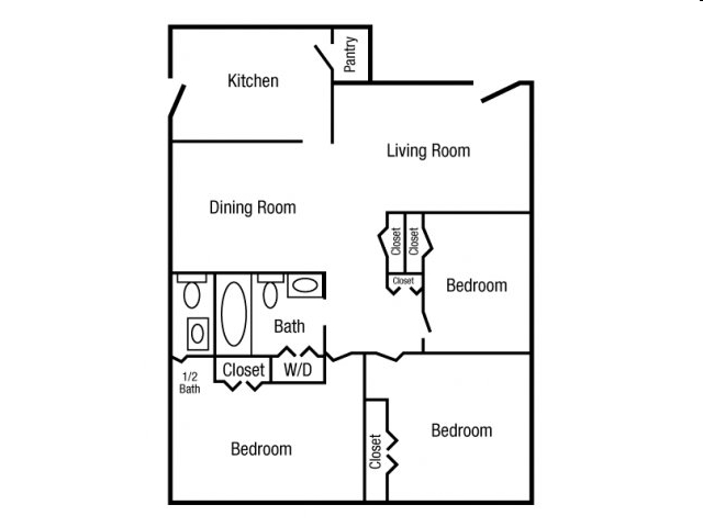 3BR/1.5BA - Pelican Bay Apartment Homes