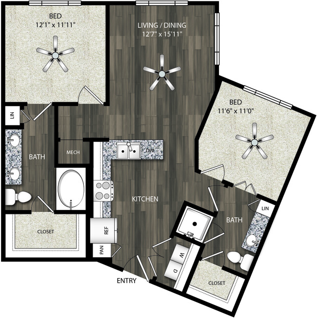 Floorplan - Oaks 55