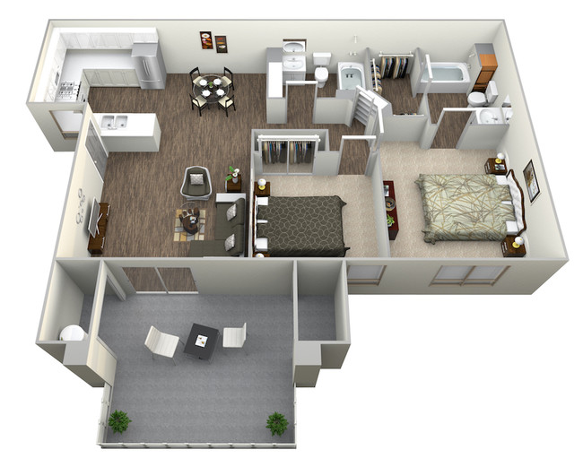 Floorplan - Riverton of the High Desert Apartments