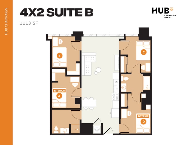 4x2 Suite B - Hub Champaign