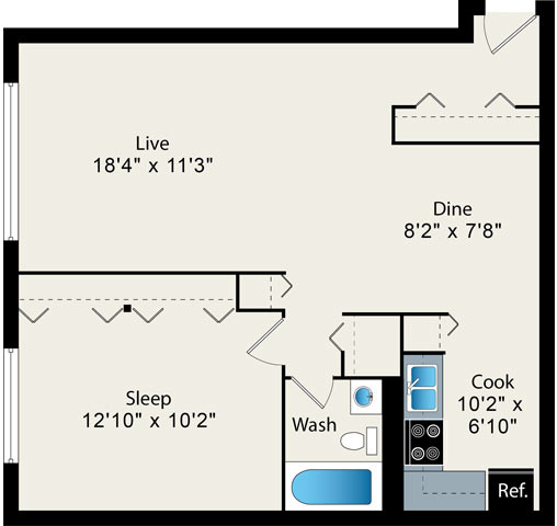 Floorplan - Reside on Pine Grove