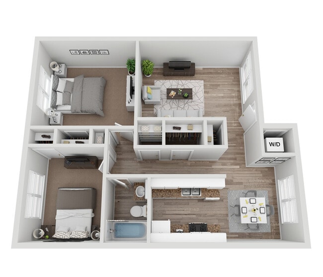 2 Bedrooms 1 Bathroom - West Forty 9