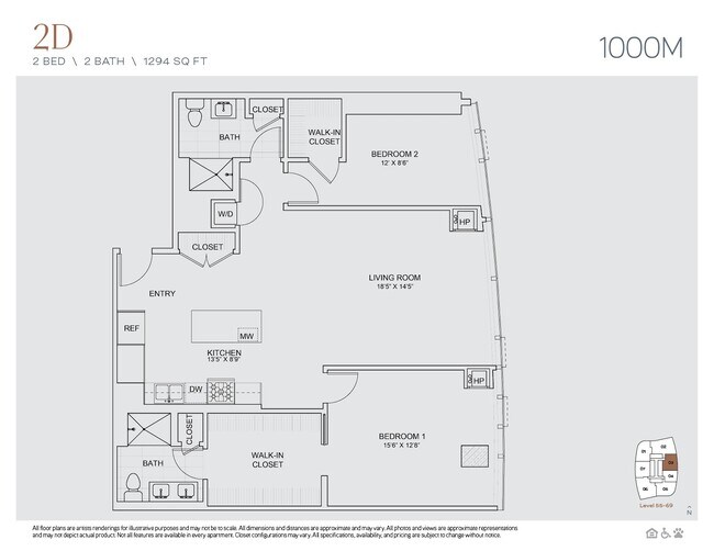 Floorplan - 1000M
