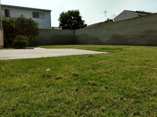 Private Yard - 16015 Halldale Avenue