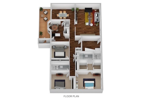 Floorplan - Indian Creek Apartments and Townhomes