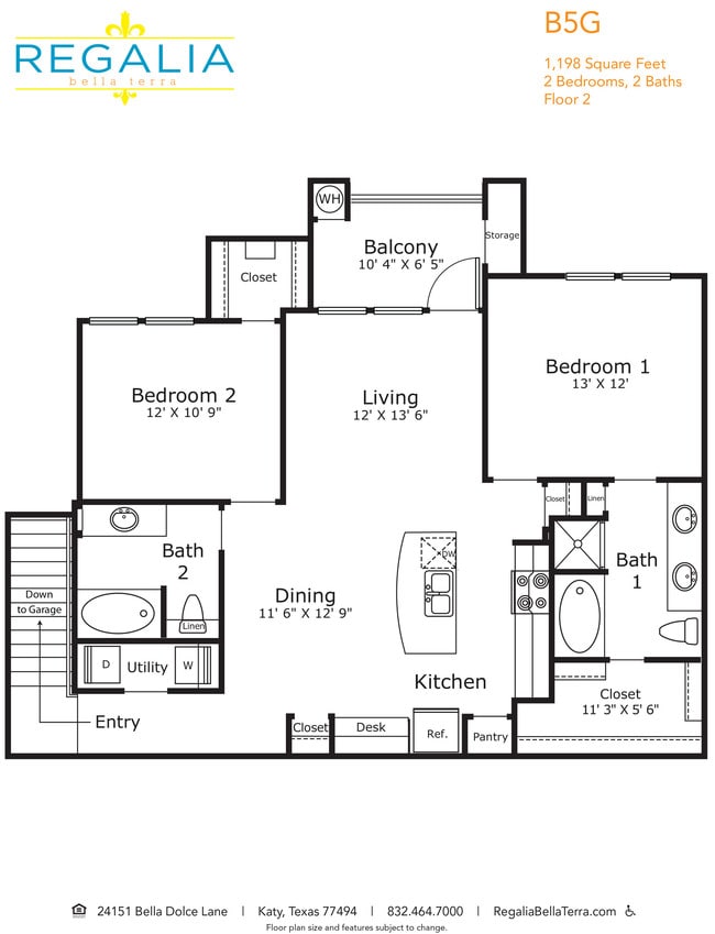 Floorplan - Regalia Bella Terra apartments