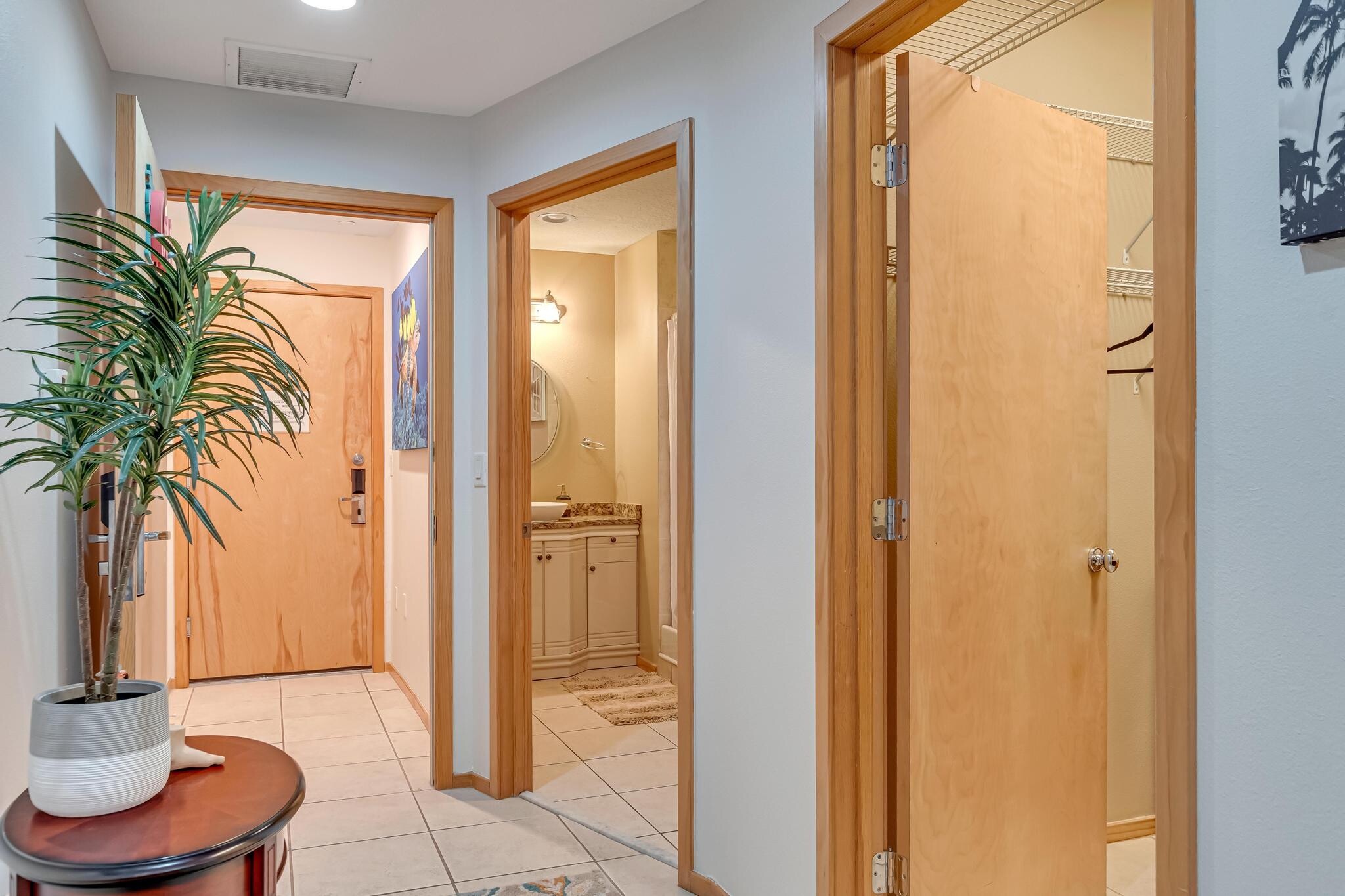 Entry Door Leading Into Bathroom and Closet - 101 Palm Harbor Pky