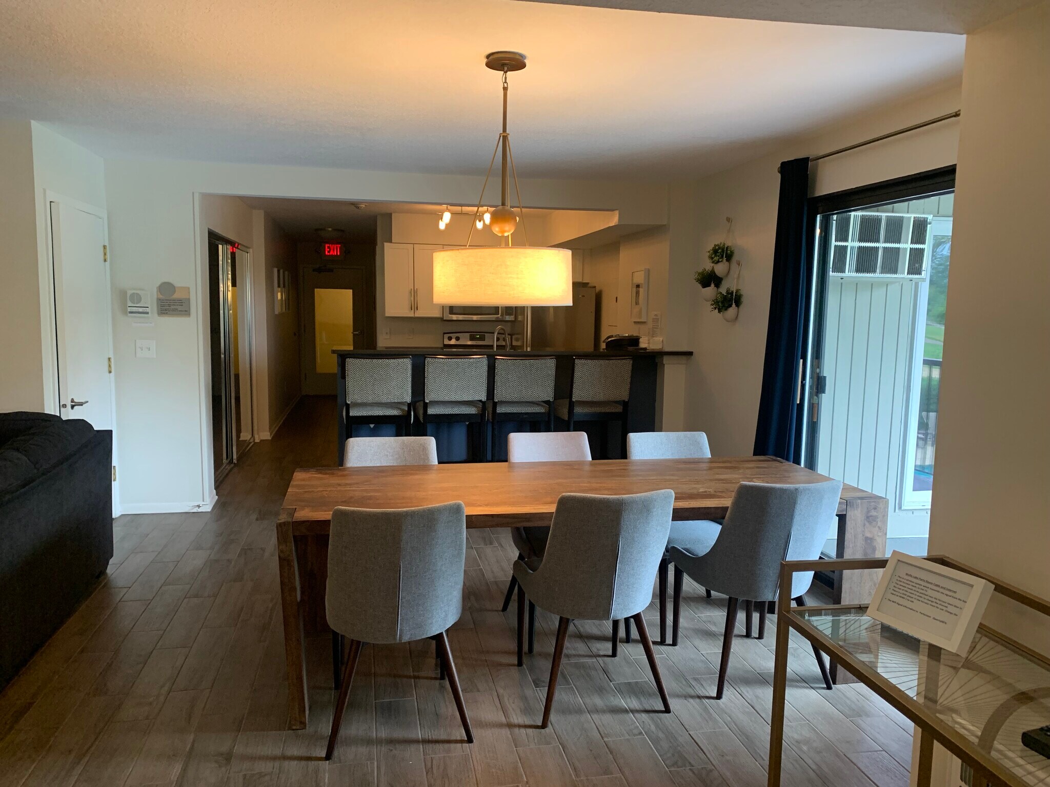 Main level party room with balcony - 4820 Park Commons Dr