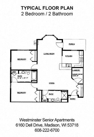 Floorplan - Westminster Senior Apartments