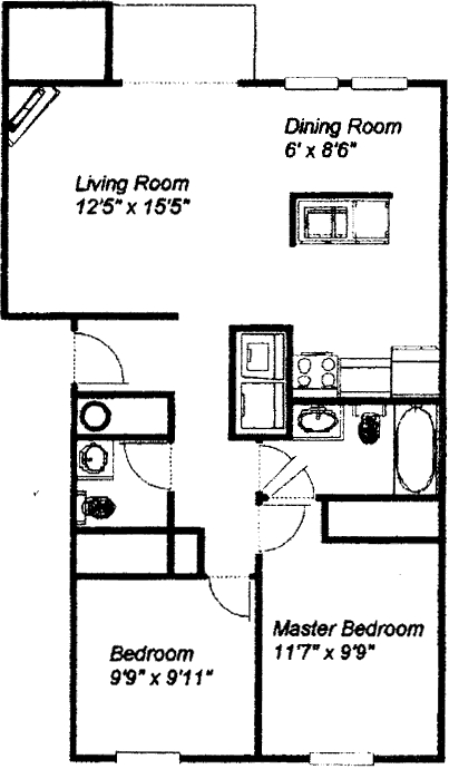 2BR/1.5BA - Benson Estates Apartments