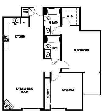 2BR/2BA - The Social Apartments