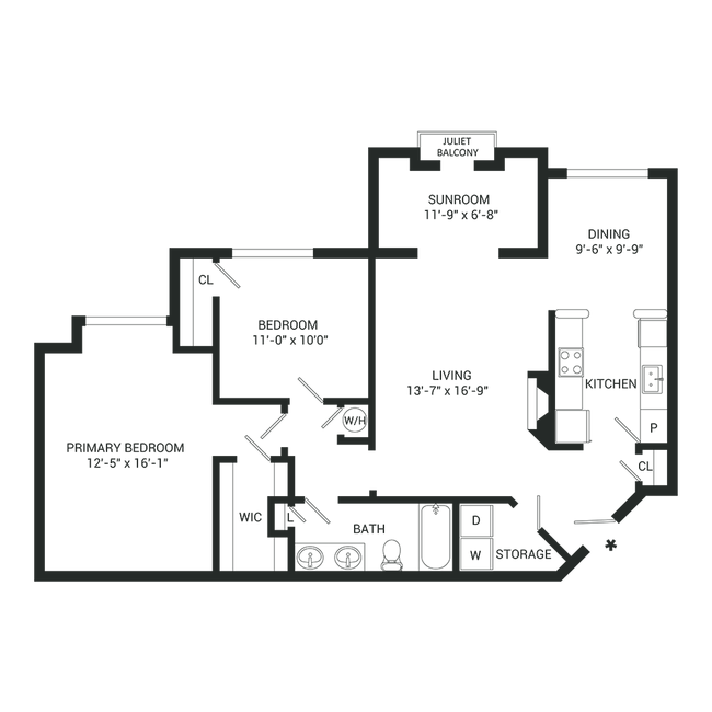 Floorplan - The Fairways at Birkdale Apartment Homes