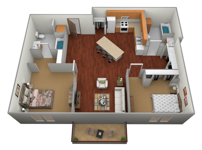 Floorplan - Pelican Heights Apartments