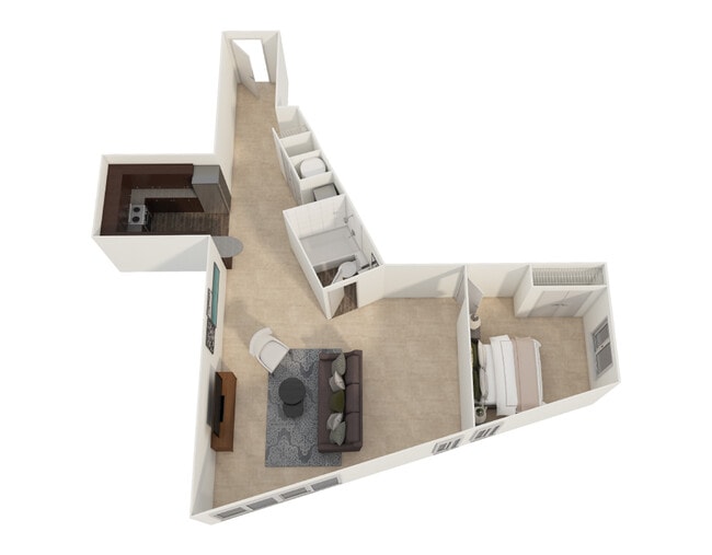 Floorplan - 4602 Canton Street Apartments