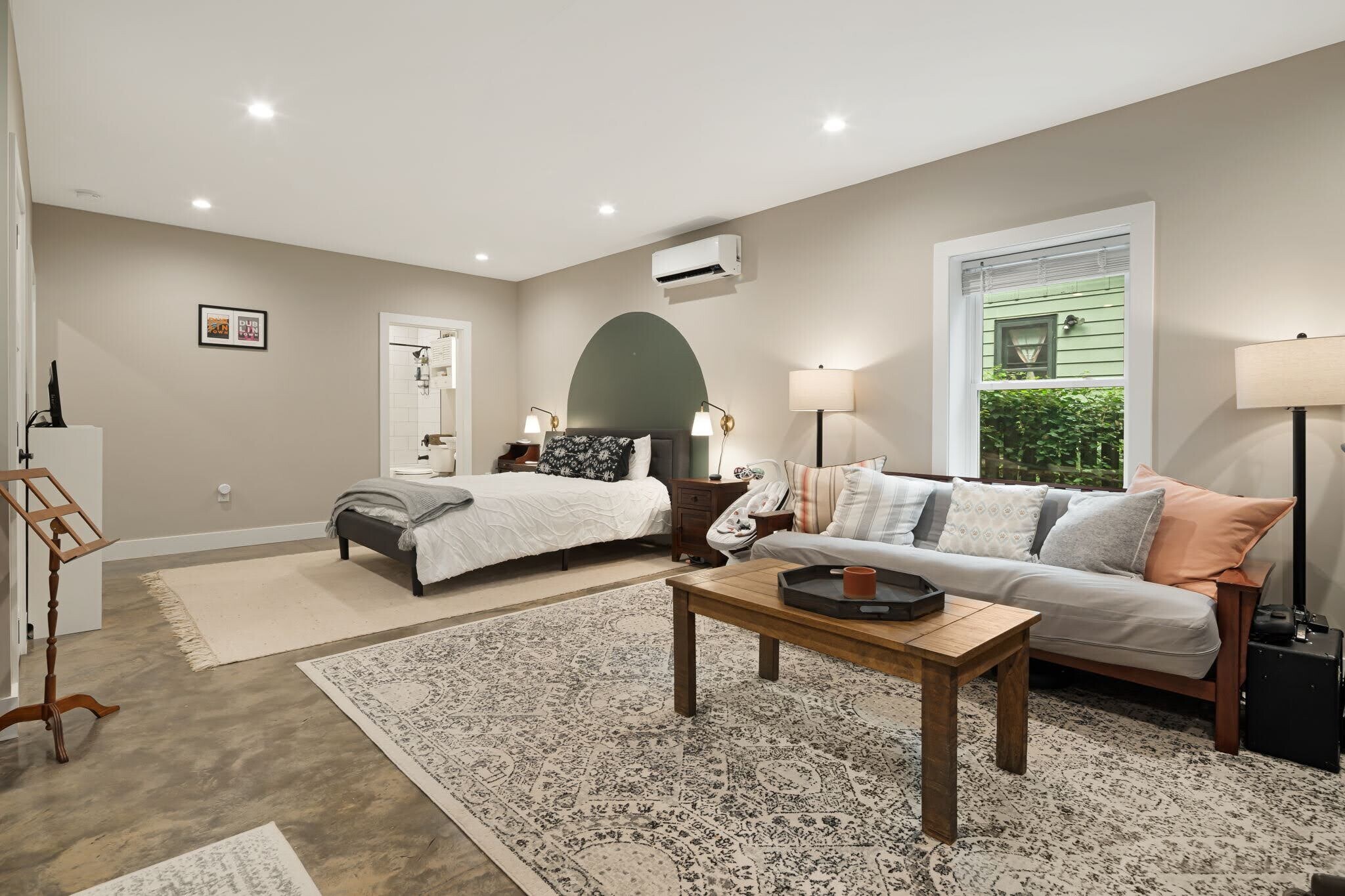 Private lower-level guest suite. Suitable for extra sleeping area, office, home gym, or studio. - 33 Rex Dr