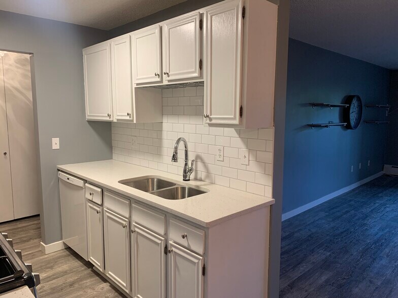 Open concept from kitchen to living - 4820 Park Commons Dr