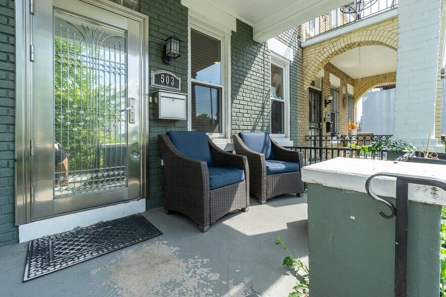front porch - 503 Columbia Rd NW