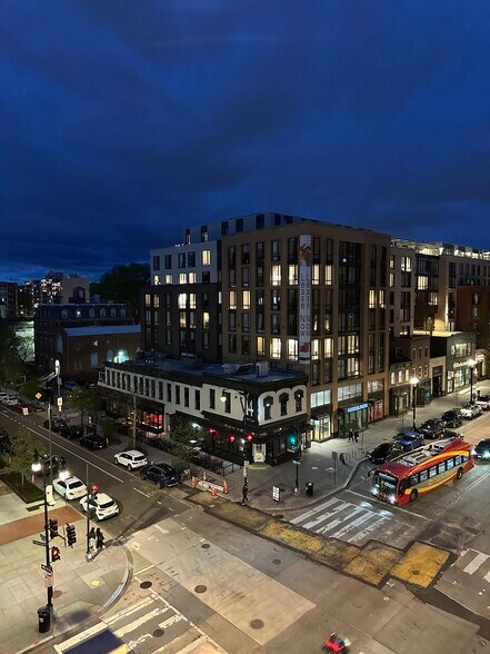 View from balcony at night - 1390 V St NW