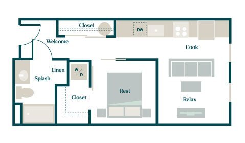 Floorplan - Hazel Apartments