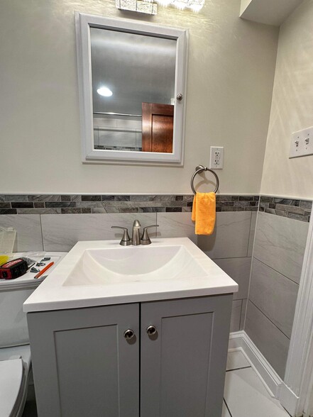 bathroom on lower level - 1417 West 37th Street