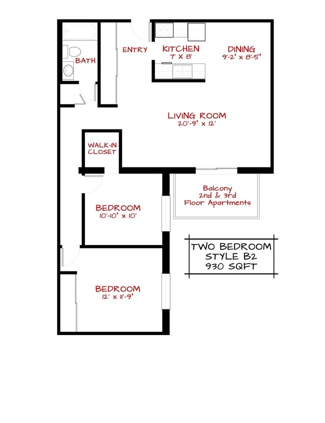 Floorplan - Meadowview Apartments