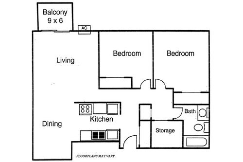 2BR/1BA - Southview Apartments