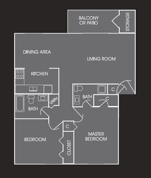 Floorplan - Pickwick Farms Apartments