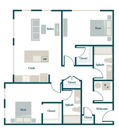 Floorplan - Hazel Apartments