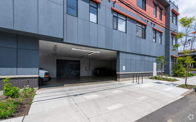 Garage Entrance - 400 Mystic Ave