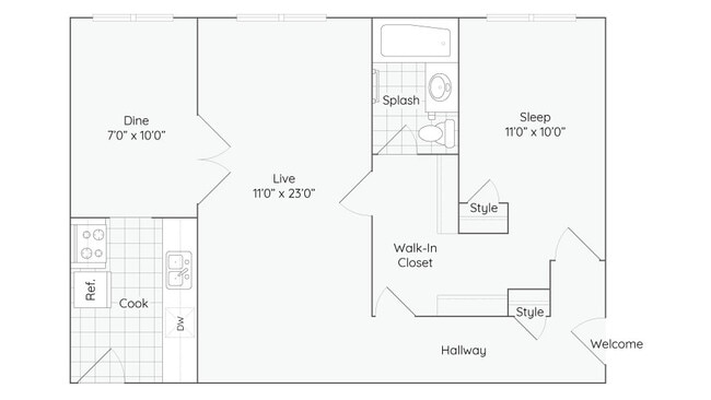 Floorplan - The Bryant at Oak Park