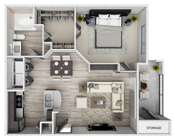 A1 - Hartman Floor Plan - 99 at South Winds