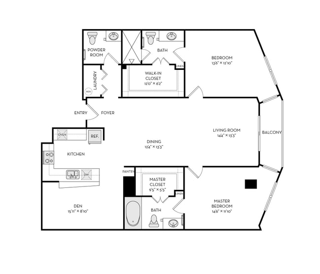 Floorplan - The Heights at Park Lane
