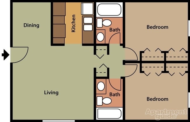 2BR/2BA - South Oaks