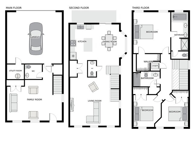Building Photo - Spacious 3-Level END UNIT Townhome