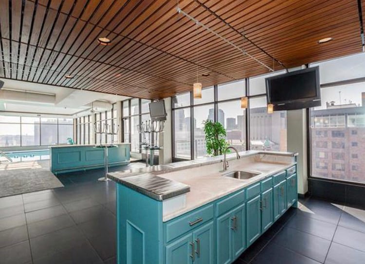 Pool Bar and Kitchen Area - 700 E 8th St