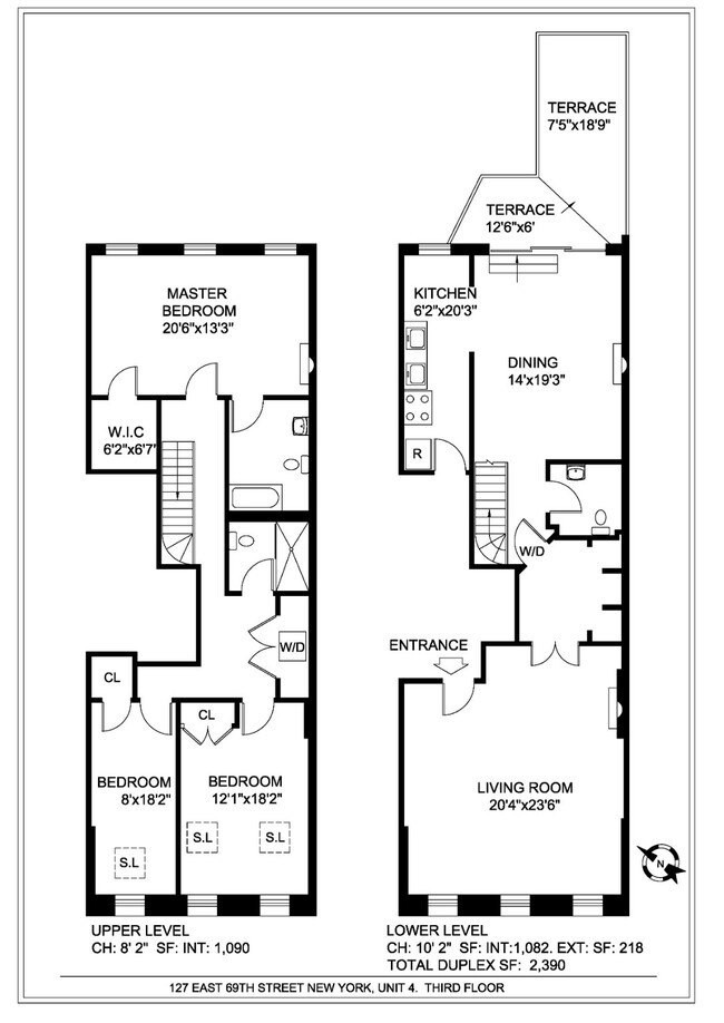 Building Photo - Massive duplex 3 br/2.5bath Private terrace